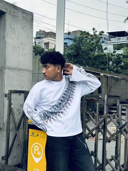 Bullet Graphic Thermal Tee (Black & White) | Taxin